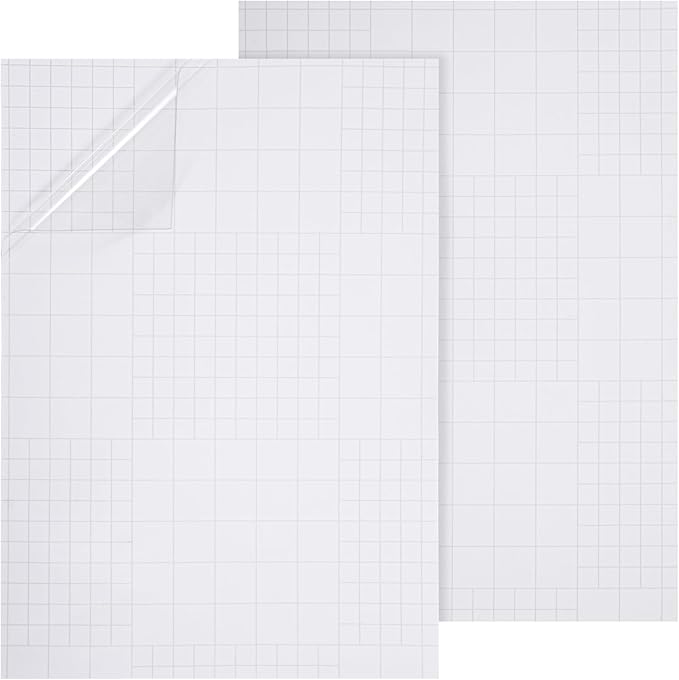 Qianyu 2 Pcs Dry Erase Board Sticker 8.3'' x 11.7'' Whiteboard Sticker Self-Stick Dry Erase Sheets Wallpaper Peel Stick New Stain Proof Dry Erase Stickers for Wall Desk Refrigerator Door Locker