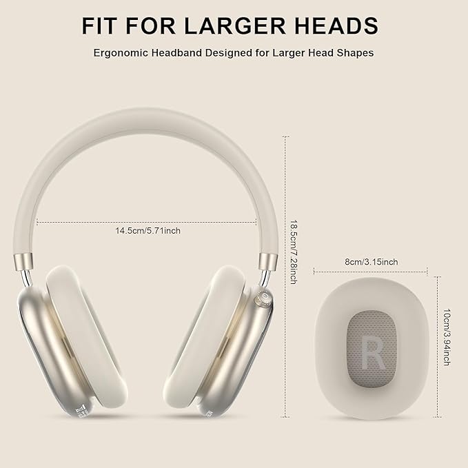 NC95 Hybrid Active Noise Cancelling Headphones with Knob Control, 120H Playtime Over Ear Headphones Wireless Bluetooth 6.0, App Control, Hi-Res Audio, Comfort Fit, Clear Calls for Travel/Workout