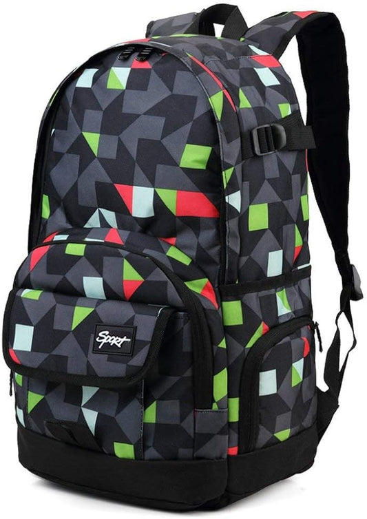 rickyh style School Backpack Travel Bag for Men & Women Lightweight College Back Pack with Laptop Compartmen