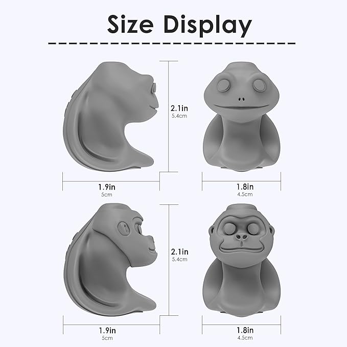 6-Pack Frog-Shaped Pencil Grips for Kids, Soft Silicone Ergonomic Writing Training Aid, Handwriting Corrector for Proper Grip Posture, Finger Grip Support for School & Home (Green)