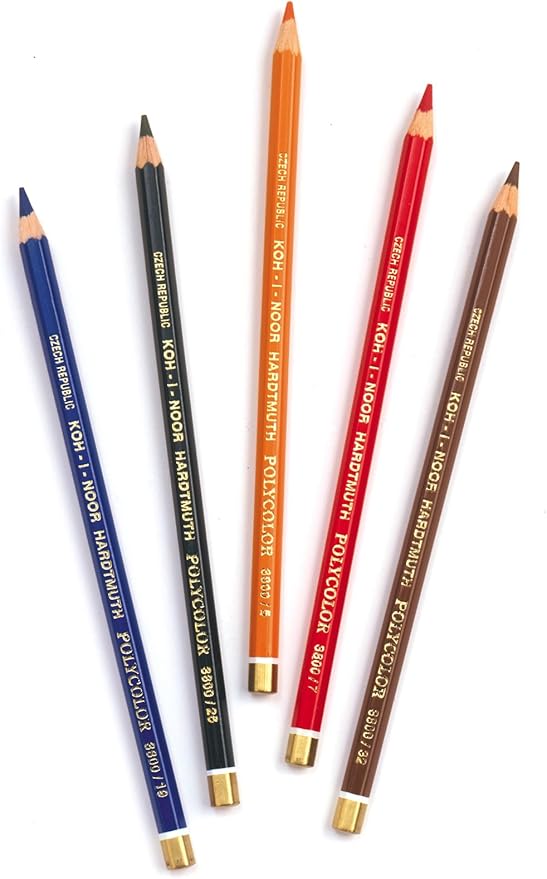 Koh-I-Noor Polycolor Drawing Pencil Set, 72 Assorted Colored Pencils in Tin, 1 Each (FA3827)
