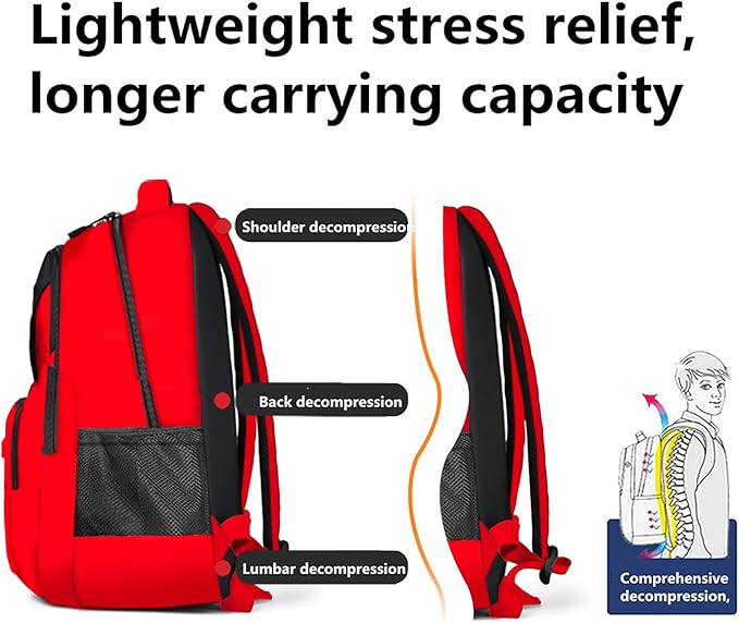Casual Lightweight Backpacks for Boys & Girls, School Bookbags, 15 "Laptop Backpack, Travel Bag (202-shong)