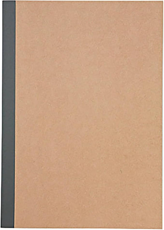 無印良品 Muji 47405217 Notebook, 0.2 inches (6 mm) (horizontal ruled), Beige, A5, 100 Sheets