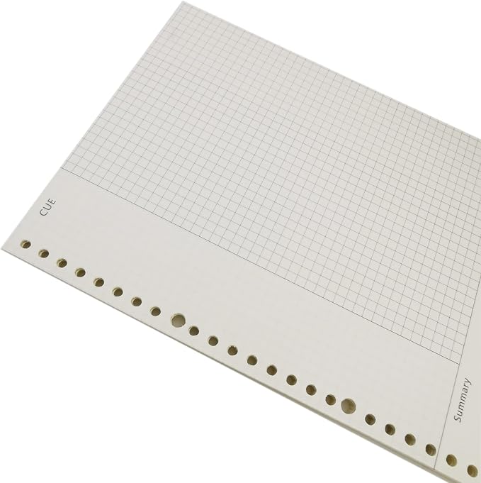 Zelten 2 Pack A4 120 Sheets/240 Pages Connell Loose Leaf Punched Paper Refills Paper for 30 Hole Binder Personal Organizer Diary Notebook Refillable Planner