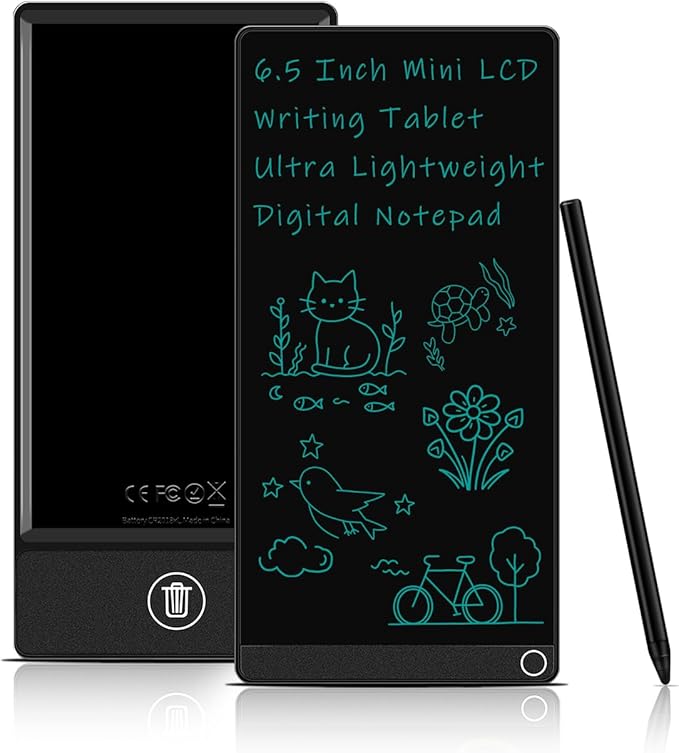 6.5 Inch LCD Writing Tablet Portable Digital Notepad Mini Electronic Notebook Reusable Drawing Board