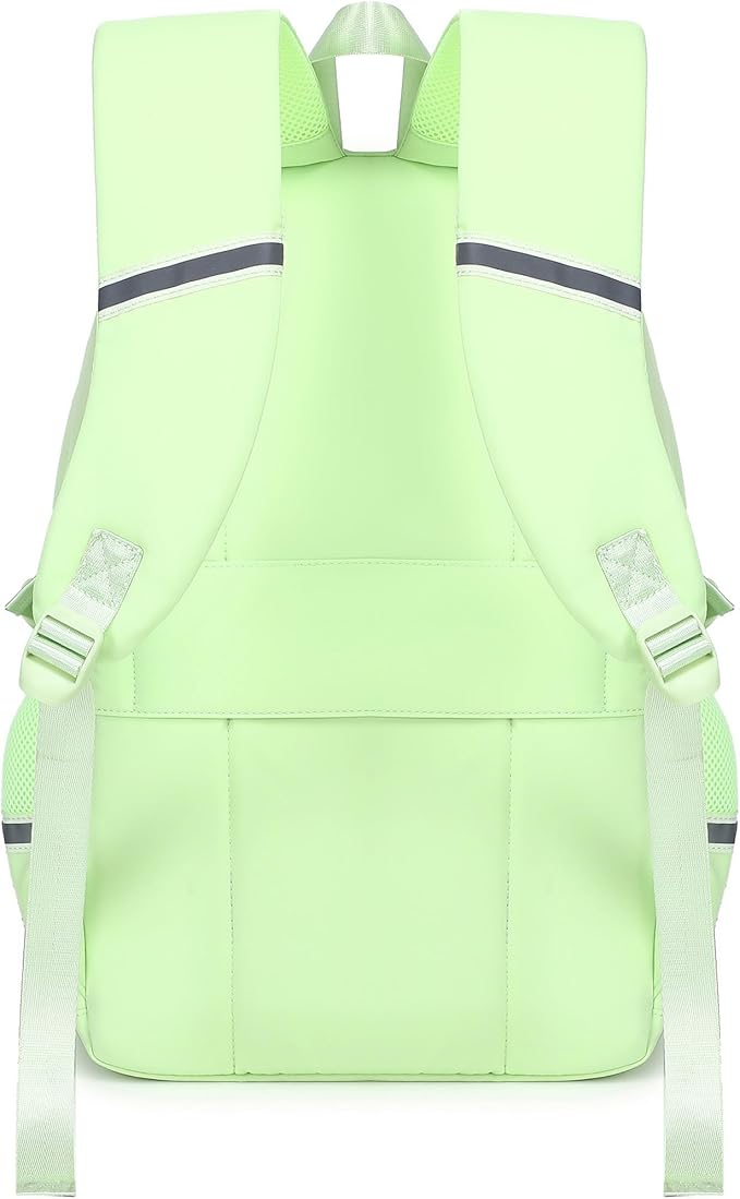 abshoo Big Student Laptop Backpack For College Women Middle High School Teen Girls Bookbag Travel Daypack (Greenyellow)