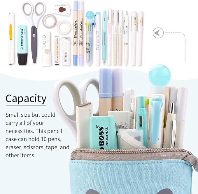 EASTHILL Big Capacity Pencil Pen Case Pouch Box Organizer Large Storage for Bullet Journal