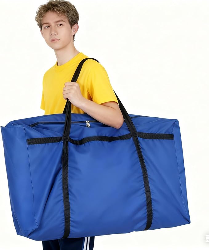 Trifold Poster Board with Storage Bag and Nails 72 x 36 Inch Black Hook and Loop Fabric Foldable 3 Panel Presentation Board for Science Fair and Exhibitions