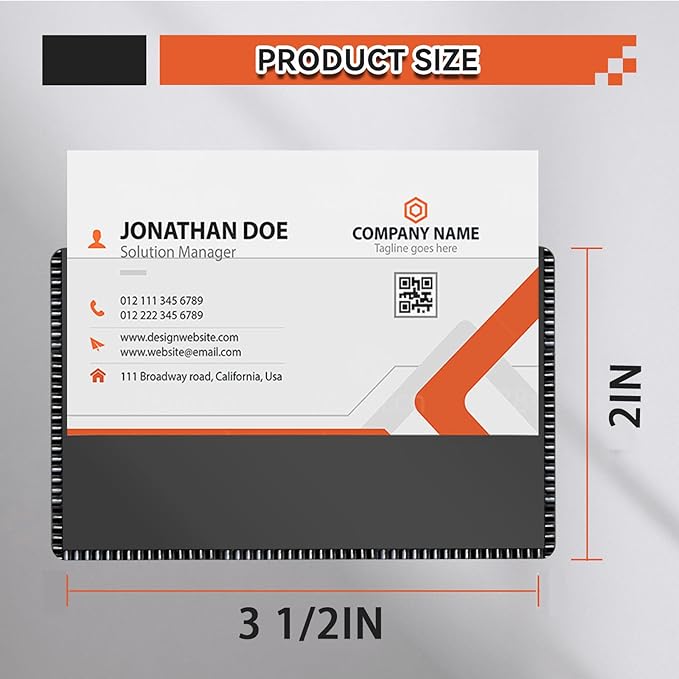 CHUNNIAO Magnetic Sleeves 2x3.5 for Business Name Card,Index Card Holders on Locker/Cabinet 10PCS