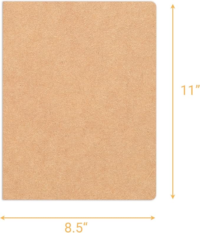 zmybcpack 12 Pack 8.5x11 inch Large Lined Notebook Journals Bulk, 32 sheets / 64 Pages, Sketchbook Composition Notebook Journals Subject Notebooks Planner for College Students Office