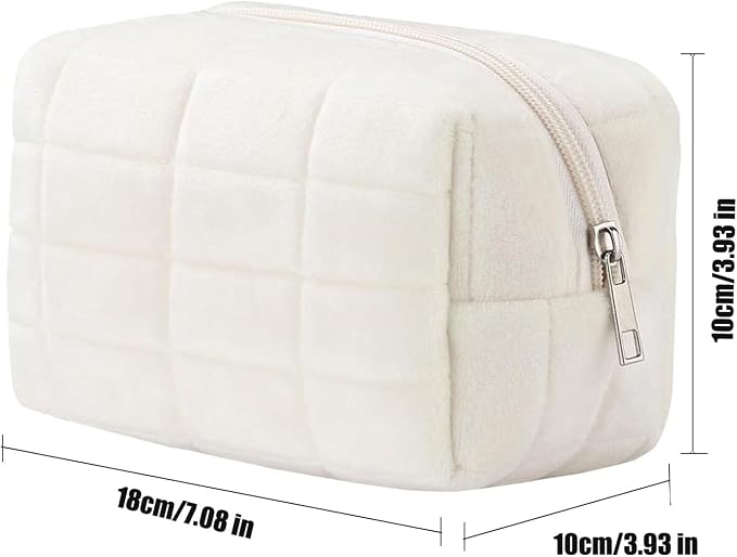 Makeup Cosmetic Bag Small Checkered Pouch Make Up Purse Bag Y2k Accessories