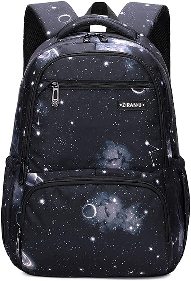 MITOWERMI Kids' Backpack for Boys Girls Elementary School Bags for Boys Bookbags Primary Students Children Backpack Galaxy Black