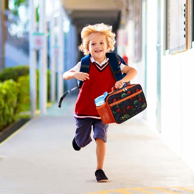 RHCPFOVR Kids Lunch Bag - Insulated Lunch Box for Boys Girls,Washable Lunch Bag and Reusable Toddler Leak-proof Lunchbox for School and Daycare