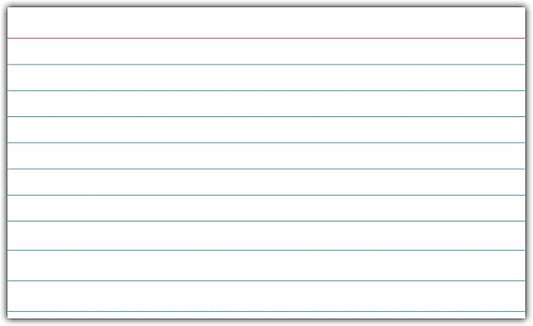 C-Line Index Cards, 3" x 5", White, 100/PK (48807)
