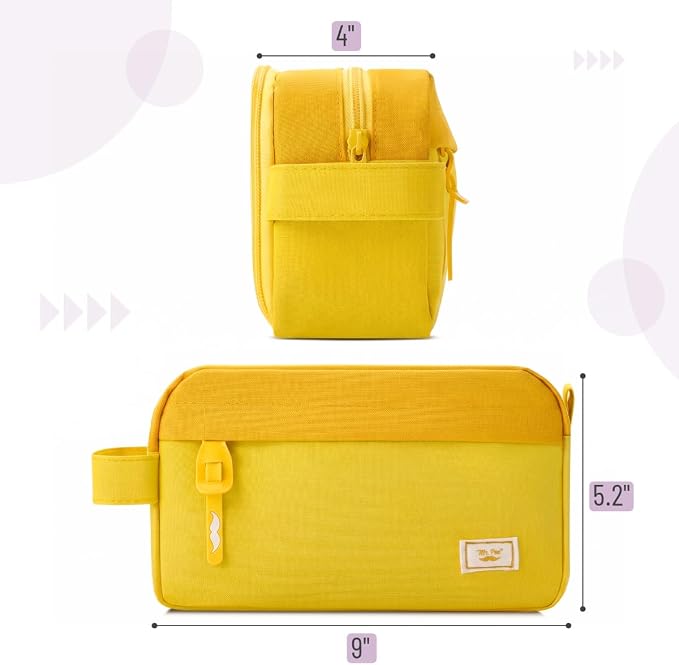 Mr. Pen- High Capacity Pencil Case, Large Pencil Pouch with 3 Compartments and 2 Pockets, Large Pencil Bag with Smooth Zipper, Cute Pencil Case Pouch Organizer, School Supplies for Teens