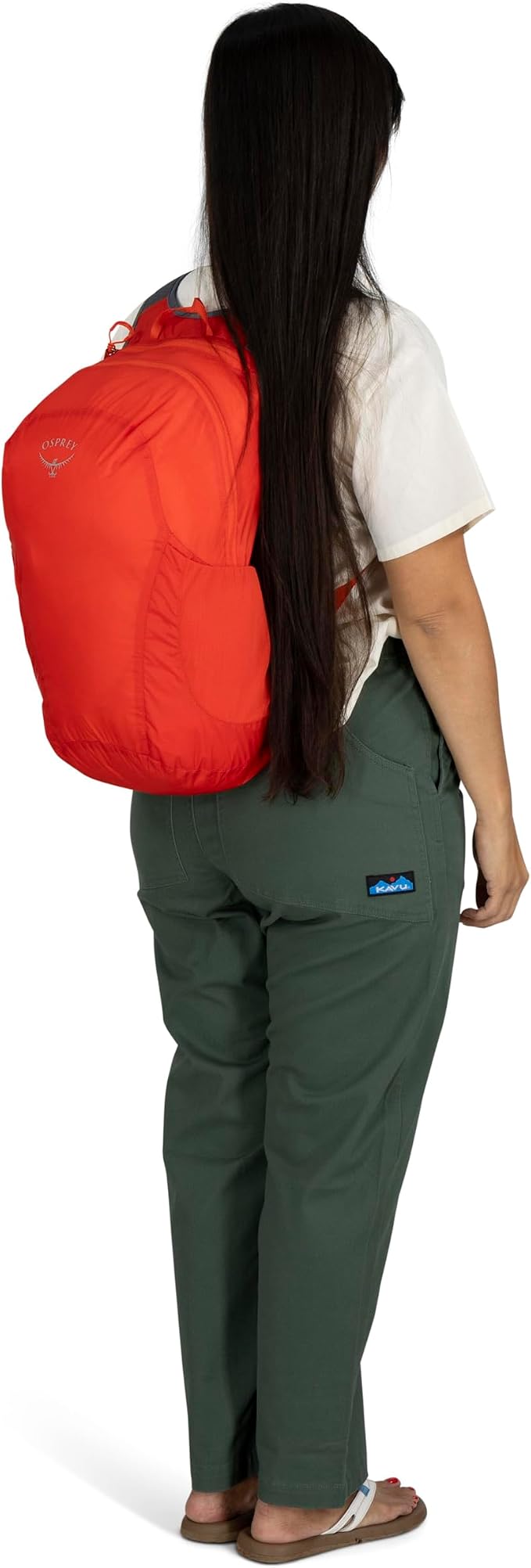 Osprey Ultralight Collapsible Stuff Pack, Green OS | travel organizer, packing cube, toiletry bag, carry on accessory, Green color, OS size