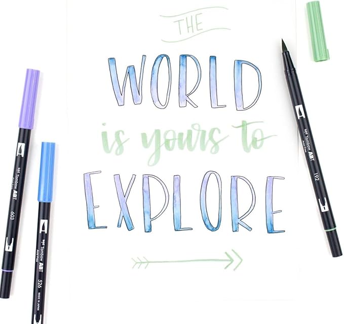 Tombow ABT Dual Brush Pen set of 10, LANDSCAPE
