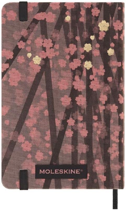 Moleskine Limited Edition Sakura Notebook, Hard Cover, Pocket (3.5" x 5.5"), Ruled/Lined, Floral, 176 Pages