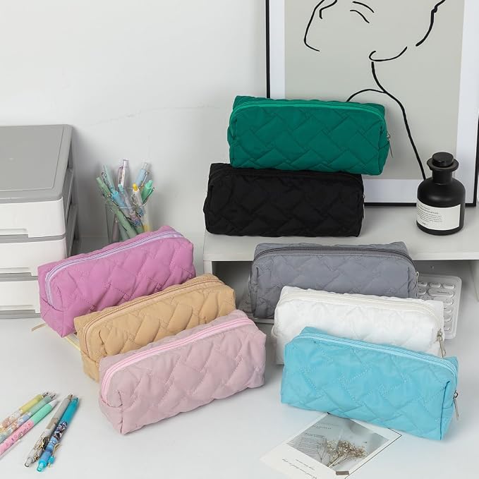 Pencil Case Pen Case Office College School Storage Bag Pouch Holder Box Organizer Makeup Pouch Cosmetic Bag Aesthetic Cute Pencil Case for Girls Boys Kids (ZR)