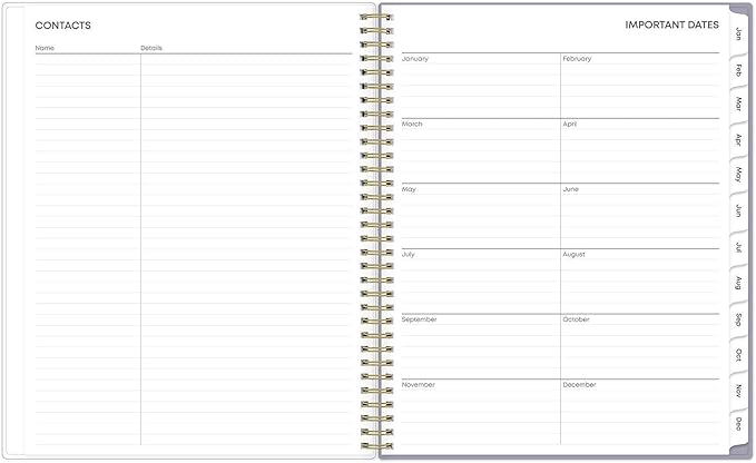 Blue Sky 2027 Weekly and Monthly Planner Calendar, January 2027 - December 2027, 8.5" x 11", Flexible Cover, Laminated Tabs, Durable Twin Wire Binding, Storage Pocket, Tula