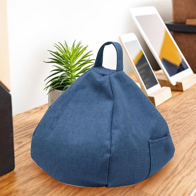 Bean Bag Cell Phone Holder, Beanbag Tablet Pillow Stand Portable, Book Pillow For Reading In Bed, Bed Tablet Holder Bookholders For Desk Textbook Recipe Music Scores Magazines, Reading Lover Gift
