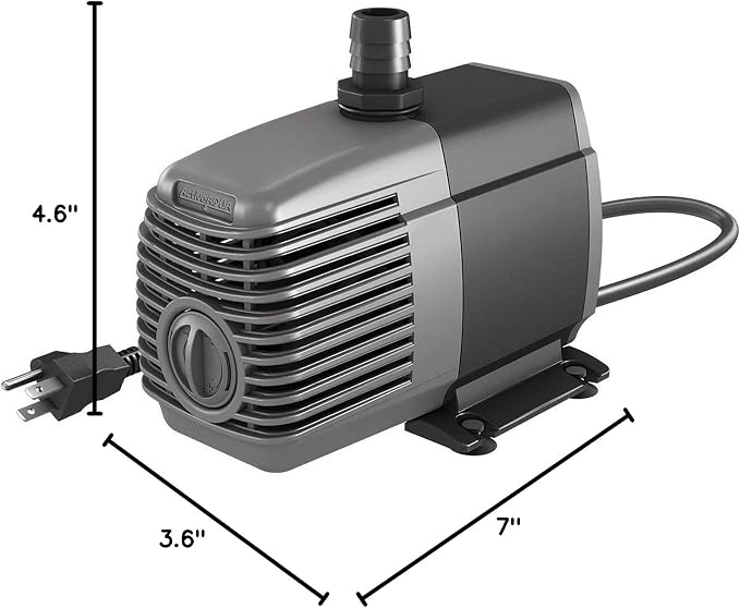 Active Aqua Submersible Water Pump High Performance Magnetic Drive for Hydroponics Aquariums and Fountains Reliable Water Flow and Oxygenation in Multiple Gallons Per Hour Sizes
