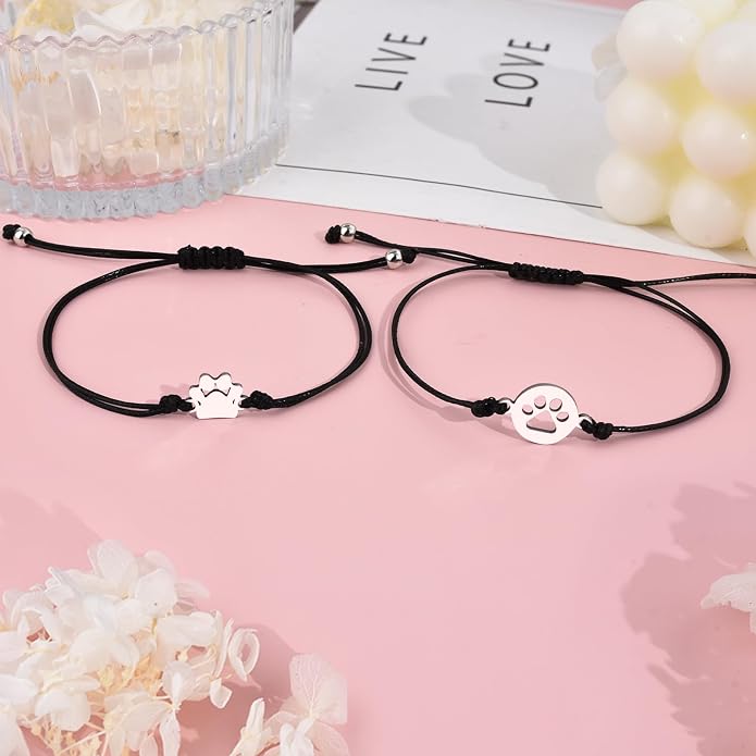 Back to School Gifts Mommy and Me Bracelet First Day of School Matching Wish Bracelets Set for Mother Daughter Son Women Teen Girls Boys Jewelry Gift