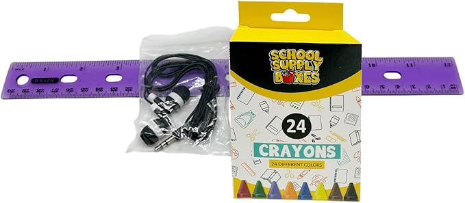 School Supply Boxes | Lapboard Bundle (1 Box) | Back to School Essentials Kit for Students & Teachers | Includes Dry Erase Lapboard, Marker, Notebooks, Pencils, & More
