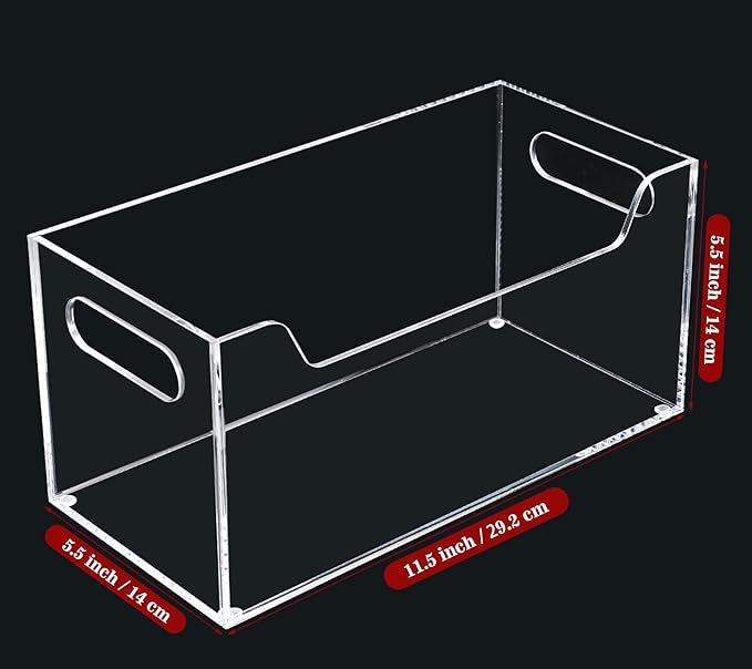 Kamehame Mail Organizer, Clear Mail Holder Countertop Acrylic Letter Holder Box Vertical Bill Envelope Sorter Basket for Desk Mail Storage Organizer Office Counter