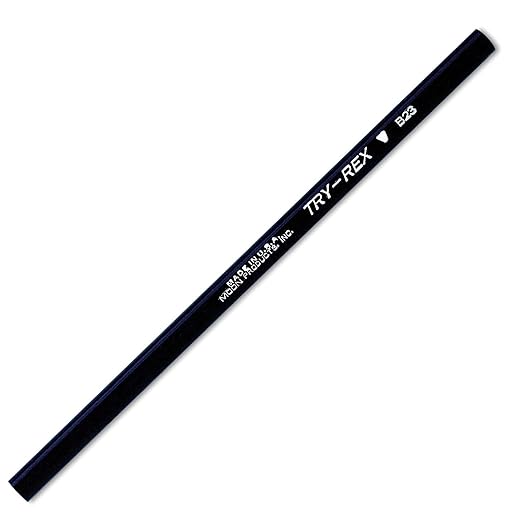 J.R. Moon Pencil JRMB23 Try Rex Pencil, Intermediate without Eraser, 1.73" Height, 2.99" Wide, 7.4" Length (12 Count)
