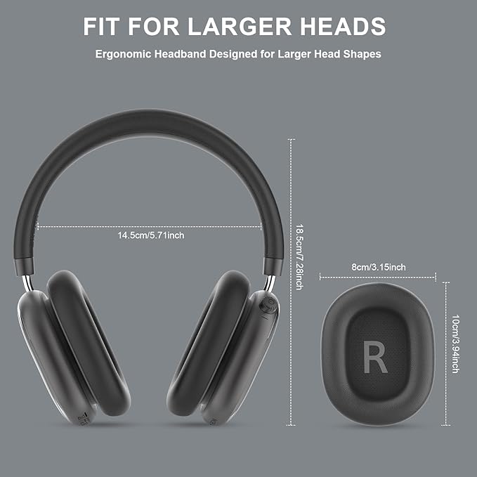 FOFUN NC95 Hybrid Active Noise Cancelling Headphones with Knob Control, 120H Playtime Over Ear Headphones Wireless Bluetooth 6.0, App Control, Hi-Res Audio, Comfort Fit, Clear Calls for Travel/Workout