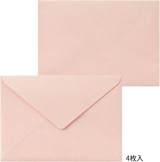 Midori 86462006 Letter Set, Typography, Frame Pattern, Pink