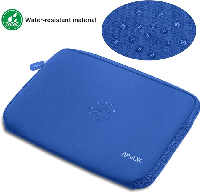Arvok 11 11.6 12 Inch Laptop Sleeve Case for MacBook Air 12, Water-Resistant Neoprene Notebook Computer Tablet Sleeve, Carrying Bag Cover for Chromebook/HP/Dell/Lenovo/Asus/Acer, Dark Blue