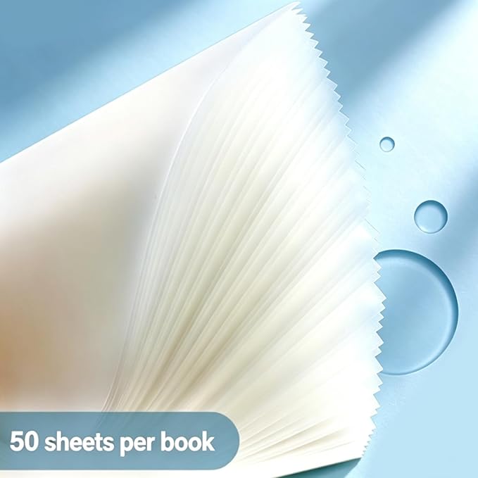 300P Transparent Sticky Notes, 3x3 Inch Clear Frosted Glitter Notes, Waterproof Self-Adhesive Clear Sticky Notes for Books Annotation, Notes Highlights, School Office Supplies