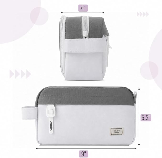 Mr. Pen- High Capacity Pencil Case, Large Pencil Pouch with 3 Compartments and 2 Pockets, Large Pencil Bag with Smooth Zipper, Cute Pencil Case Pouch Organizer, School Supplies for Teens
