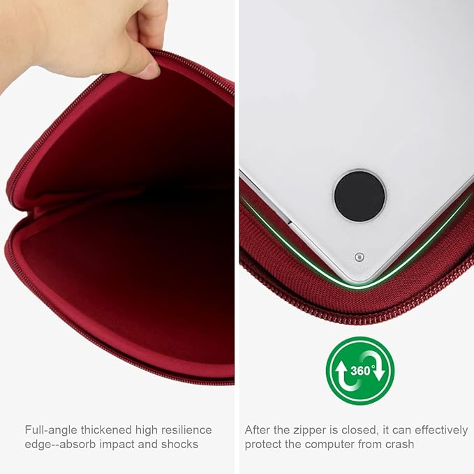 ARVOK 15 15.6 16 inch Laptop Sleeve Ultra-Thin Case MacBook pro 16 inch Sleeve Water-Resistant Notebook Computer Pocket Tablet Briefcase Carrying Bag/Pouch Skin Cover for HP/Dell/Lenovo/Asus/Acer