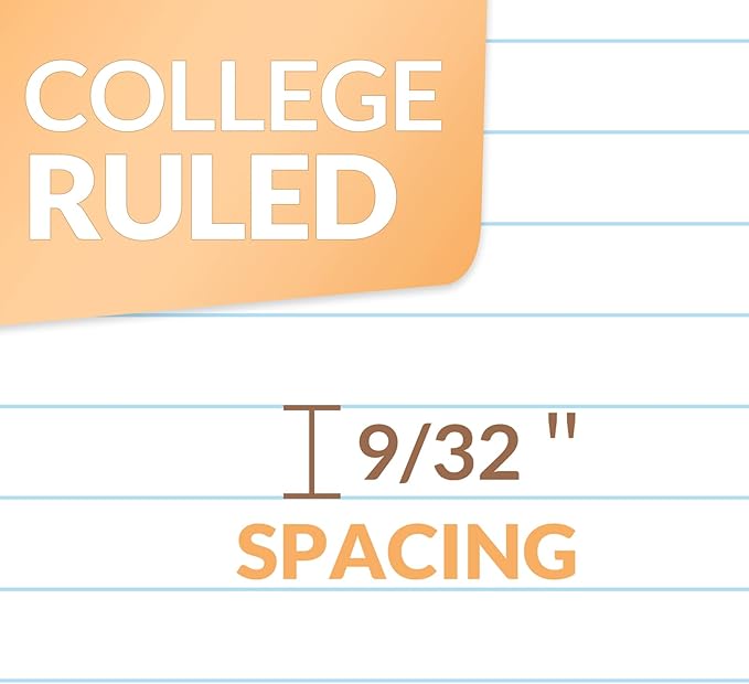SUNEE Spiral Notebooks, 3 Pack, 1-Subject, College Ruled Paper, 8" x 10-1/2", 70 Sheets per Notebook, Assorted Pastel Colors Spiral Notebooks for School