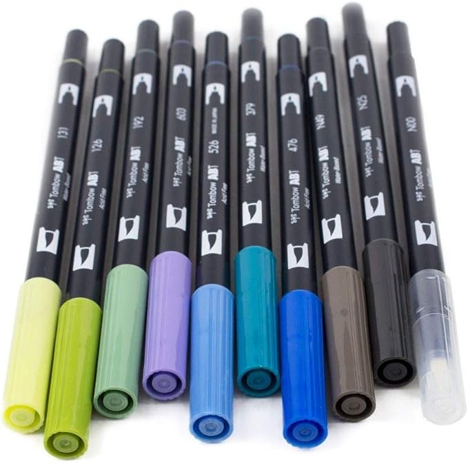 Tombow ABT Dual Brush Pen set of 10, LANDSCAPE