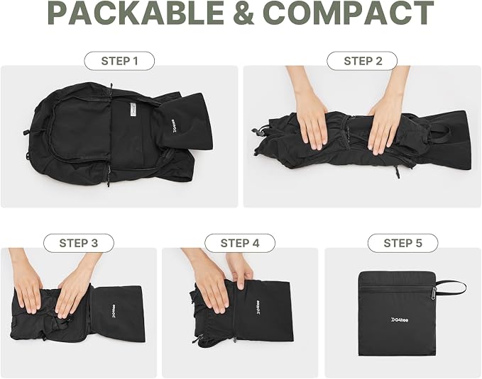 G4Free 20L Lightweight Packable Hiking Backpack for Women Men | Small Water Resistant Foldable Daypack with Phone Pocket for Travel Camping Outdoor