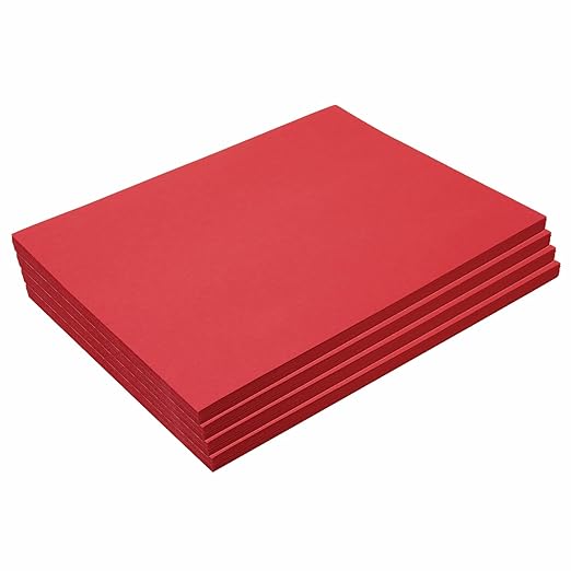 Construction Paper, Holiday Red, 9 inches x 12 inches, 200 Sheets, Heavyweight Construction Paper, Crafts, Art, Kids Art, Painting, Coloring, Drawing, Creating, Paper, Art Project, All Purpose