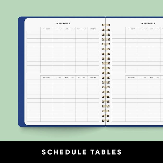 PAPERAGE Academic Planner, Weekly & Monthly Planner & Calendar, 12-Months, July 2026 - June 2027, (9.5" x 11"), School & Student Planning Agenda with Tabs, Bonus Pages & Inner Pocket, Pink