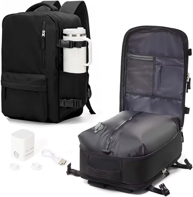 WONHOX Large Travel Backpack Carry on Flight Approved Laptop Work Business Backpack for Women Men Mochila de Viaje