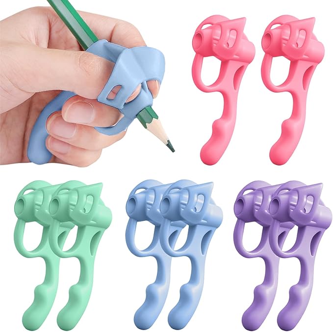 Pencil Grips for Kids Handwriting,8PCS Toddler Pencil Grip,Pen Grips Trainer,Writing Posture Correction Training AIDS for Beginners Preschooler Toddler Children Special Needs (8 Pcs)