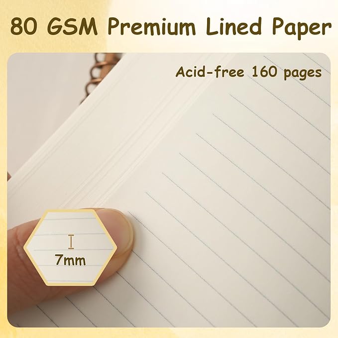 Urby Left Handed Notebooks College Ruled, 160 Pages 1 Subject, Hard Cover, Size 11" X 9", Ideal Gifts For Left Handed People. (Premium Paper 1 Pack)