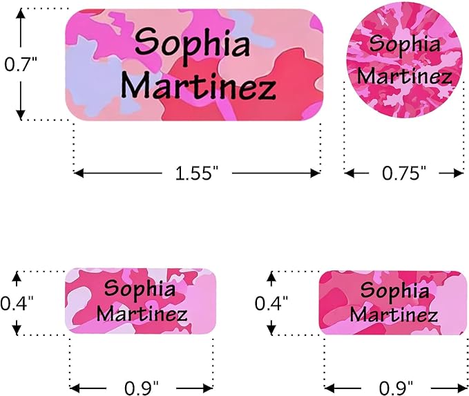 Waterproof Custom Name Stickers (135 Labels) - Personalized Daycare Labels for Clothing, Water Bottles, Lunch Boxes & School Supplies - Ideal for Camp & Daycare - No-Iron (Flowery Worlds)