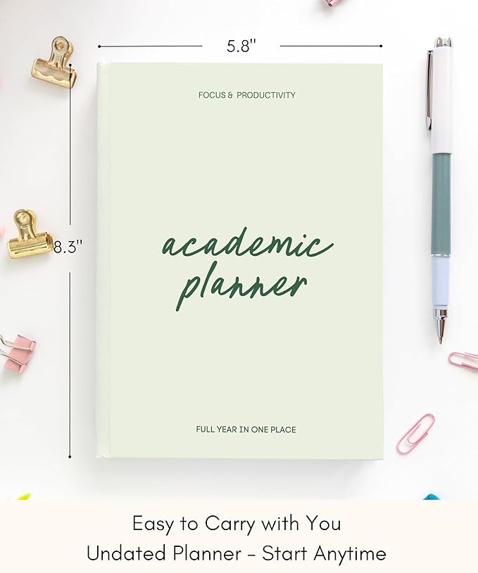Lamare Academic Planner 2026-2027 – Undated Weekly College Student Planner for Homeschool, High School, College & Nursing Students