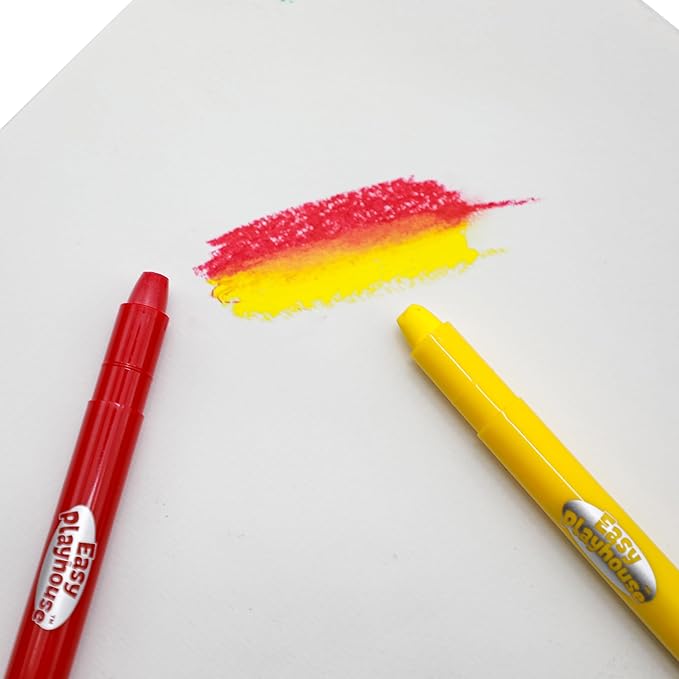 Easy Playhouse: Tempera Paint Sticks - 48pk, Vibrant Color Set, Non-Toxic, No Mess, Washable, Water Soluble, Quick Drying, Art-Craft Supplies, Kids 3+