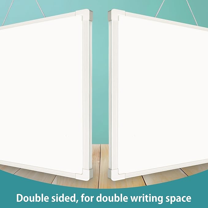 Small White Board 9X12, Small Dry Erase Board Magnetic with Marker, 2 Pack Whiteboard Dry Erase Double Sided MIni Whiteboard, Lapboard Ideal for Homeschool, Office, Classroom White Boards for Kids