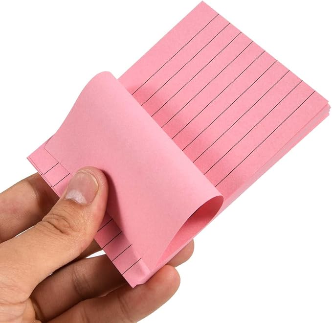 OBTANIM 1000 Count 3 x 4 Inch Index Cards Assorted Colors Ruled Index Flash Cards for Studying Taking Note Office Home and School Daily Recording