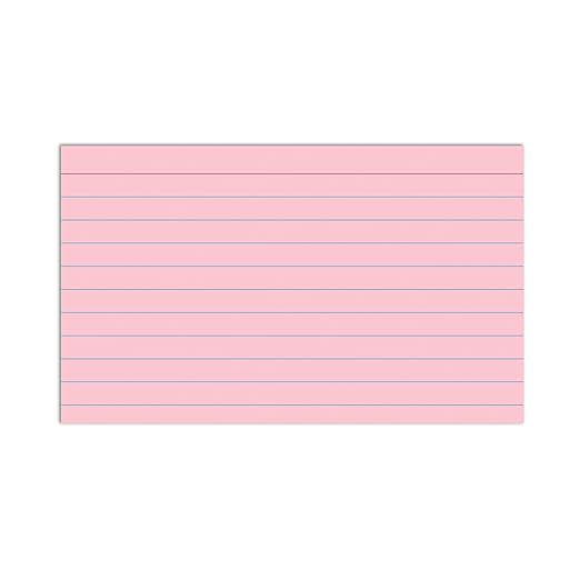 C-Line 3” x 5” Index Cards, Assorted Colors, Ruled, 100/PK (48810)